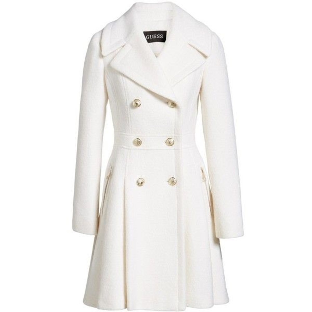 Women's Wool Military Flared Coat